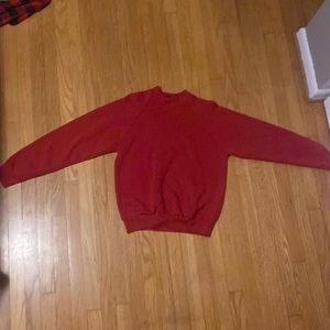 Red crewneck